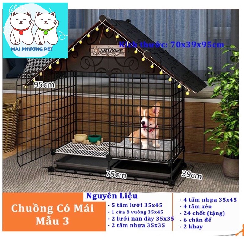 (Bán lẻ theo miếng) Lưới ghép chuồng chó dùng ghép quây chó hoặc lắp ghép kệ trang trí