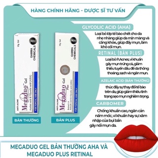 Giảm mụn mờ thâm Megaduo gel megaduo plus gel (Bác sĩ Da Liễu)