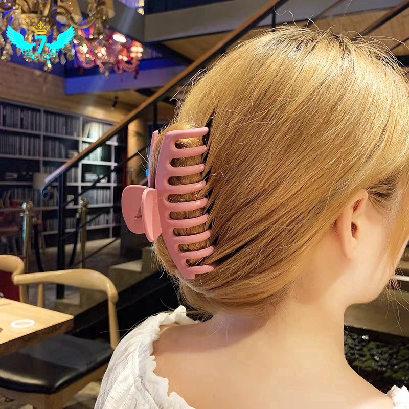 Kẹp Tóc Nhựa Màu Trơn Thời Trang Cho Nữ