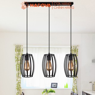 Bộ 3 đèn thả, đèn trang trí Đèn Thả hình quả Trám HAPOVA SINER 0067/3