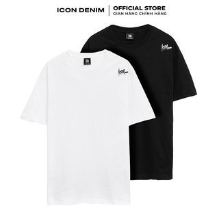 Áo Thun Nam ICON DENIM Tay Ngắn Dáng Oversize Dry Cotton Signature AT021015