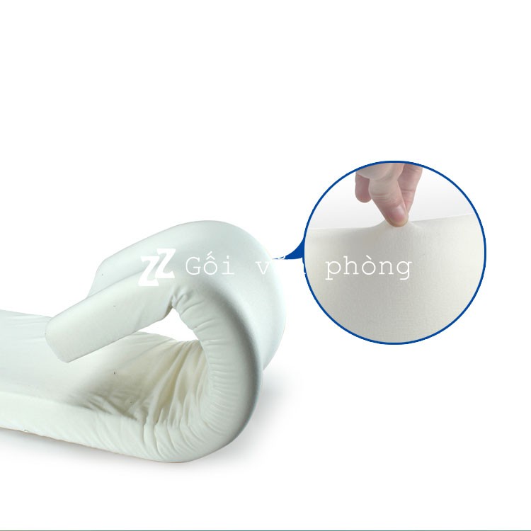 Gối ngủ đôi cao su non dài 1m2 vỏ mát GDH-05S