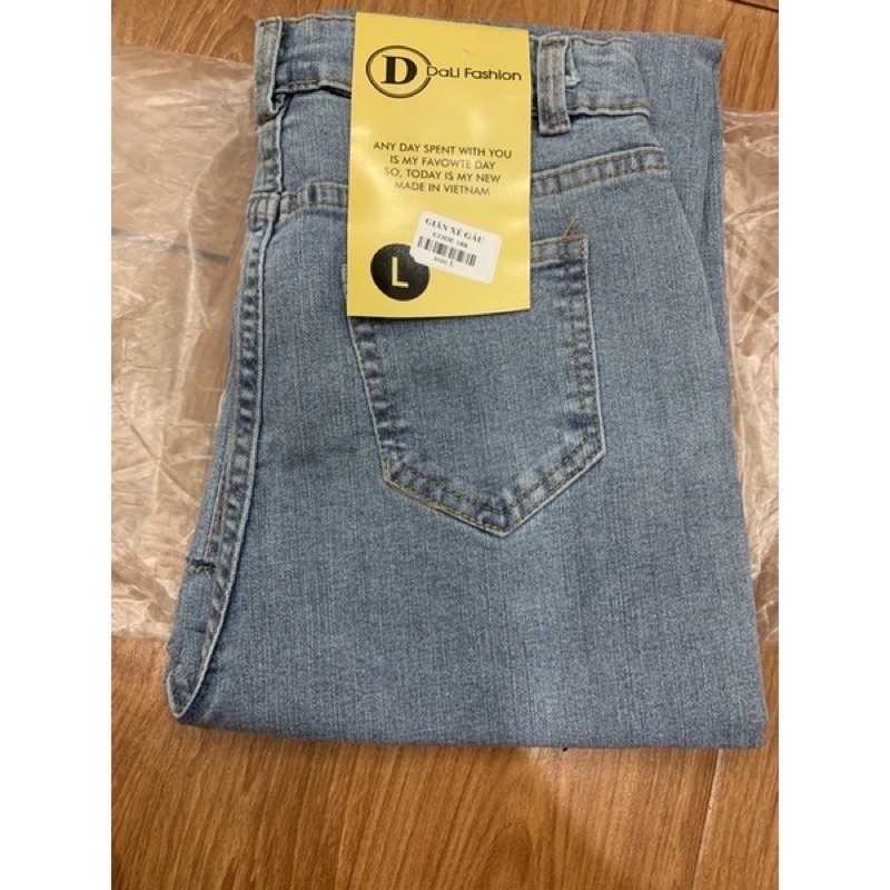 Quần JEANS nữ xẻ gấu ống đứng cạp cao(kèm quà tặng)DAQUY20quần bò xẻ gấu ống xuông phong cách Hàn quốc