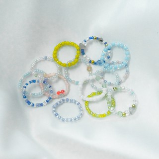 Handmade - Nhẫn hạt cườm nhiều màu
