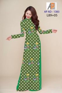 Vải áo dài chấm bi