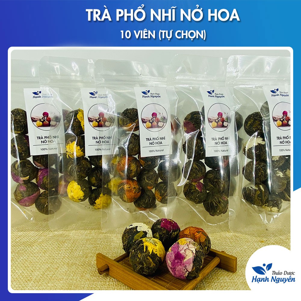 Trà Phổ Nhĩ Nở Hoa (10 Viên Tự Chọn)| Thảo Dược Hạnh Nguyên