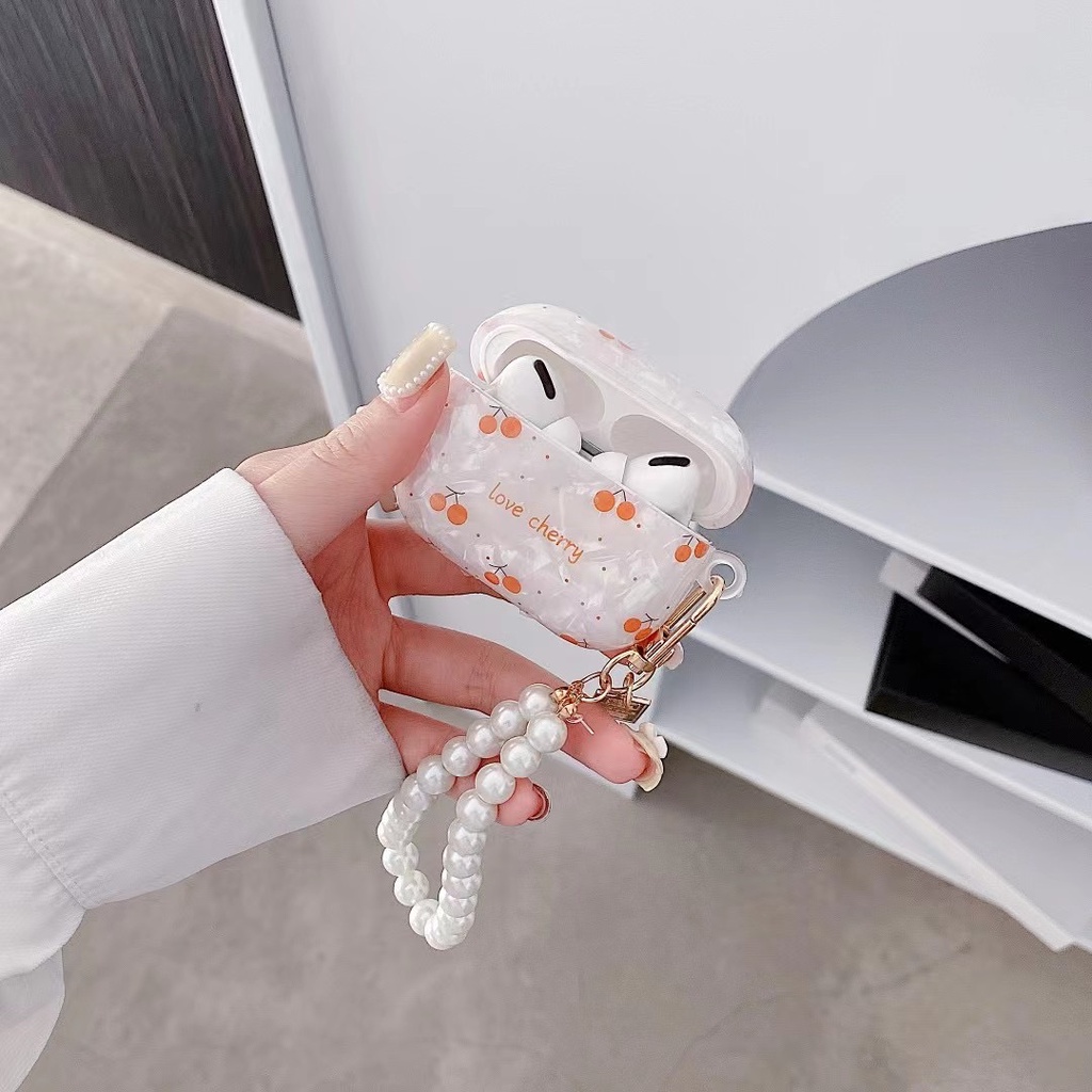 Vỏ bảo vệ hộp sạc tai nghe Airpods 1/2 Pro bằng TPU mềm họa tiết trái tim lớn dễ thương
