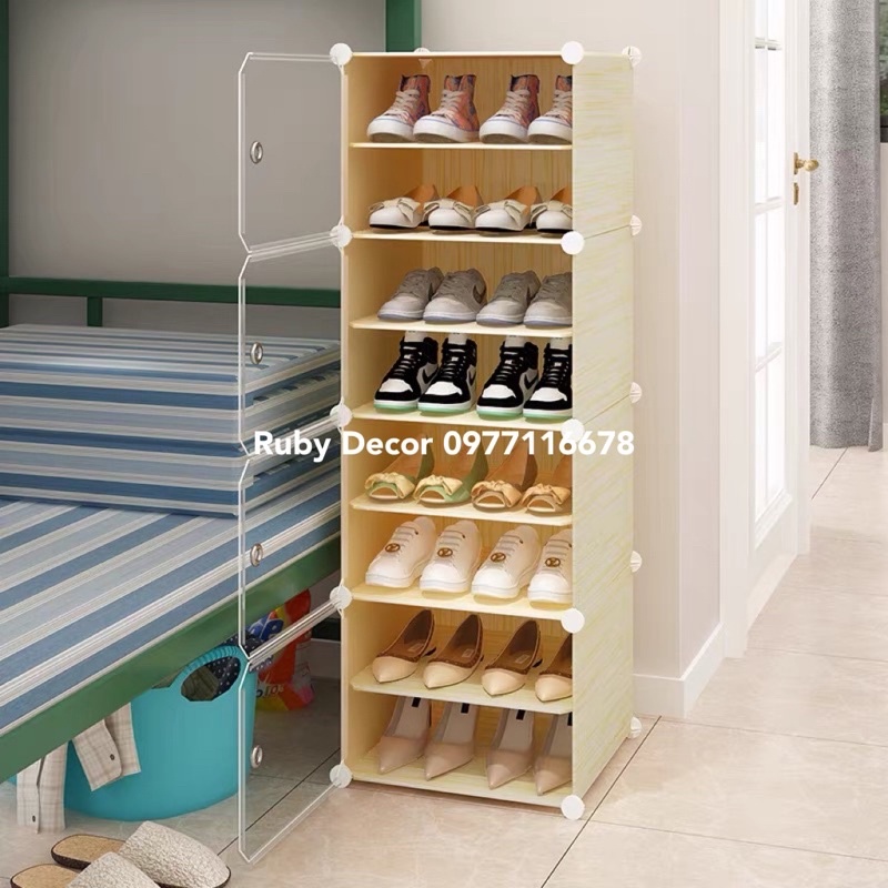 Tủ nhựa đựng giày dép lắp ghép - kệ để giày