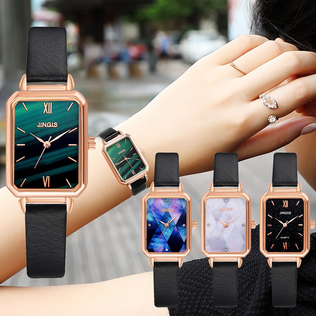 Đồng Hồ Đeo Tay Dây Da Thời Trang Dành Cho Nữ