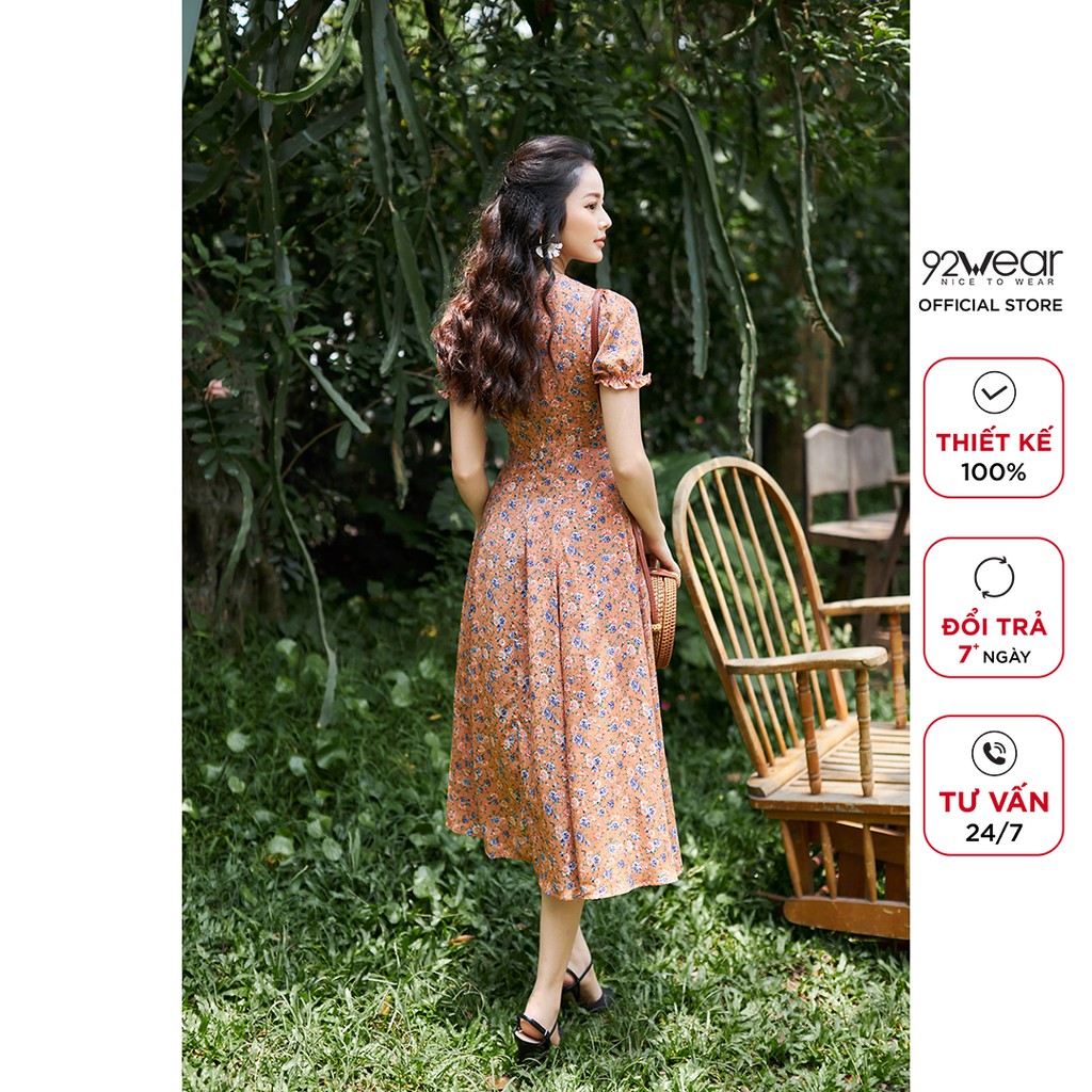 Đầm Dài Maxi 92WEAR váy đi biển đi du lịch , thoải mái mà vẫn sang trọng DMA1651