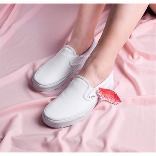 Giày nữ vanss white đế bằng xinh xắn tiện dụng
