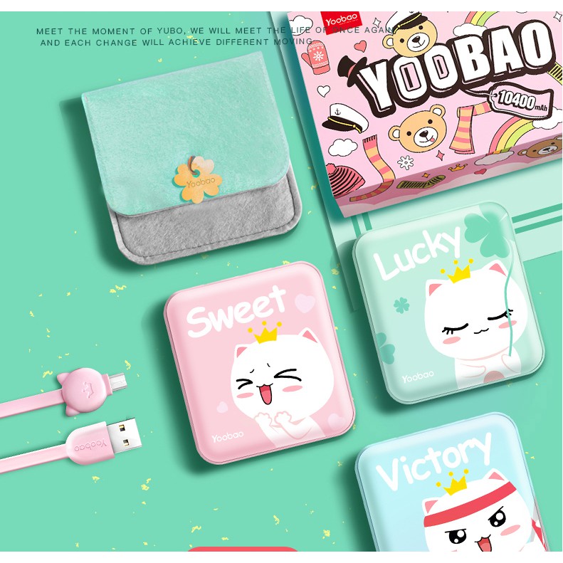 Sạc dự phòng YOOBAO YB-6024 10000mAh (TẶNG TÚI ĐỰNG PIN) - Chính Hãng | BigBuy360 - bigbuy360.vn