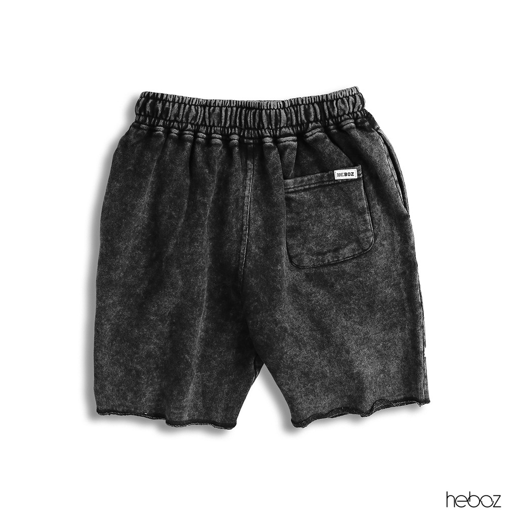 [HẾN STORE MENSWEAR] Quần short nỉ Heboz dây rút 5M chất vải nỉ da cá trơn mịn cao cấp - 00000683