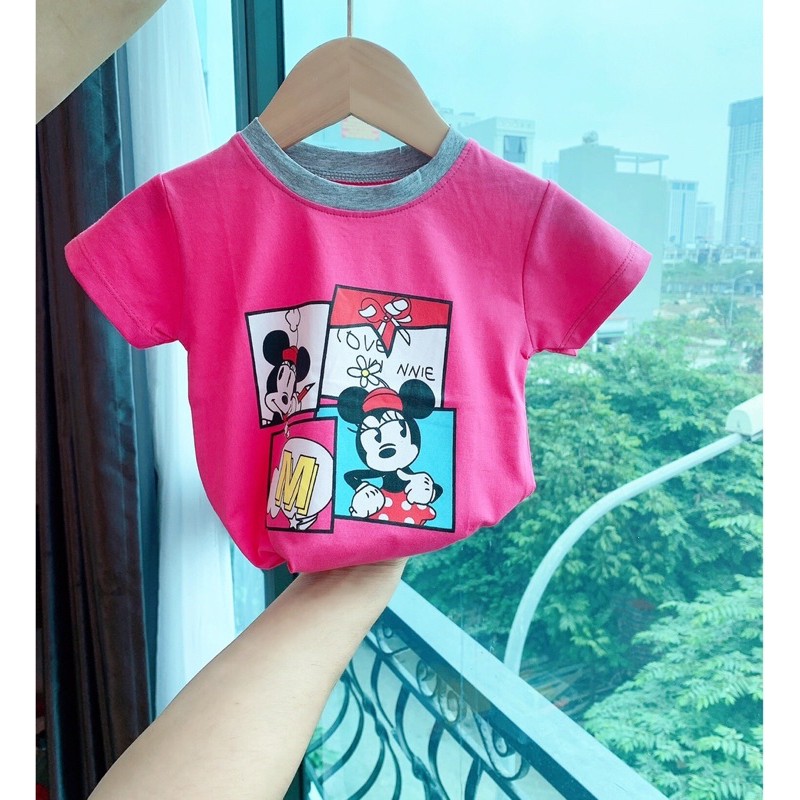 [Mã SKAMA06 giảm 8% tối đa 50K đơn 250K] Áo phông Mickey dành cho bé gái(Size đại)