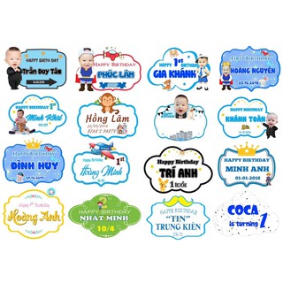 In Bảng tên  kèm chibi cho bé