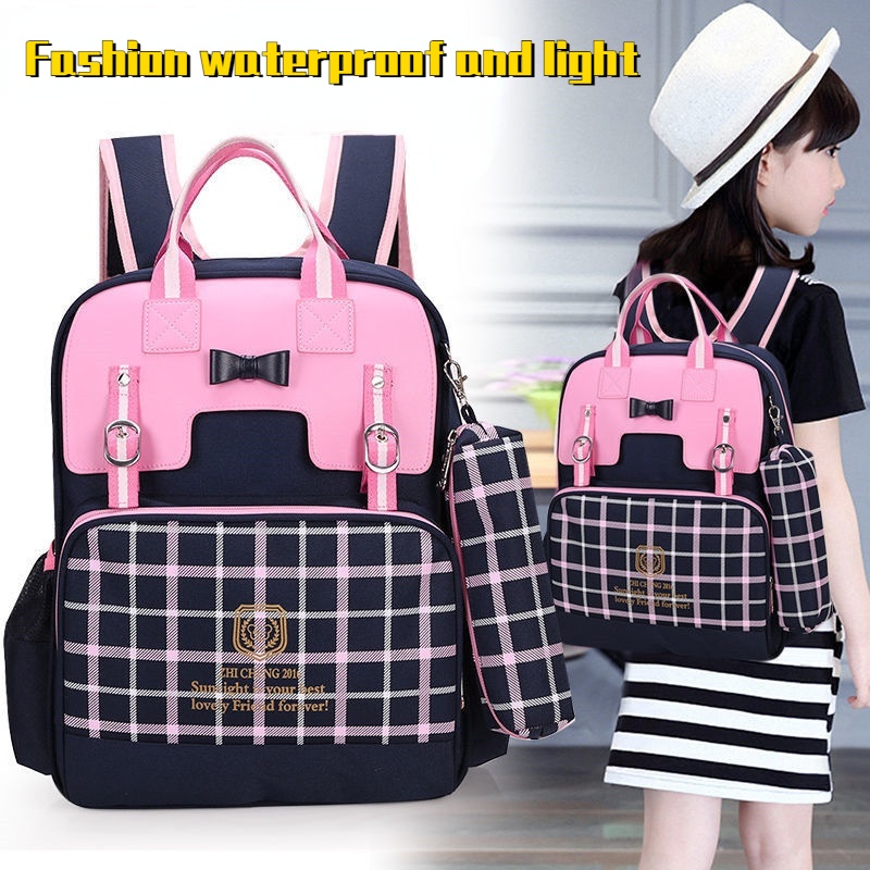 Balo Đi Học Cỡ Lớn Chống Thấm Nước Tiện Dụng Cho Bé Gái
