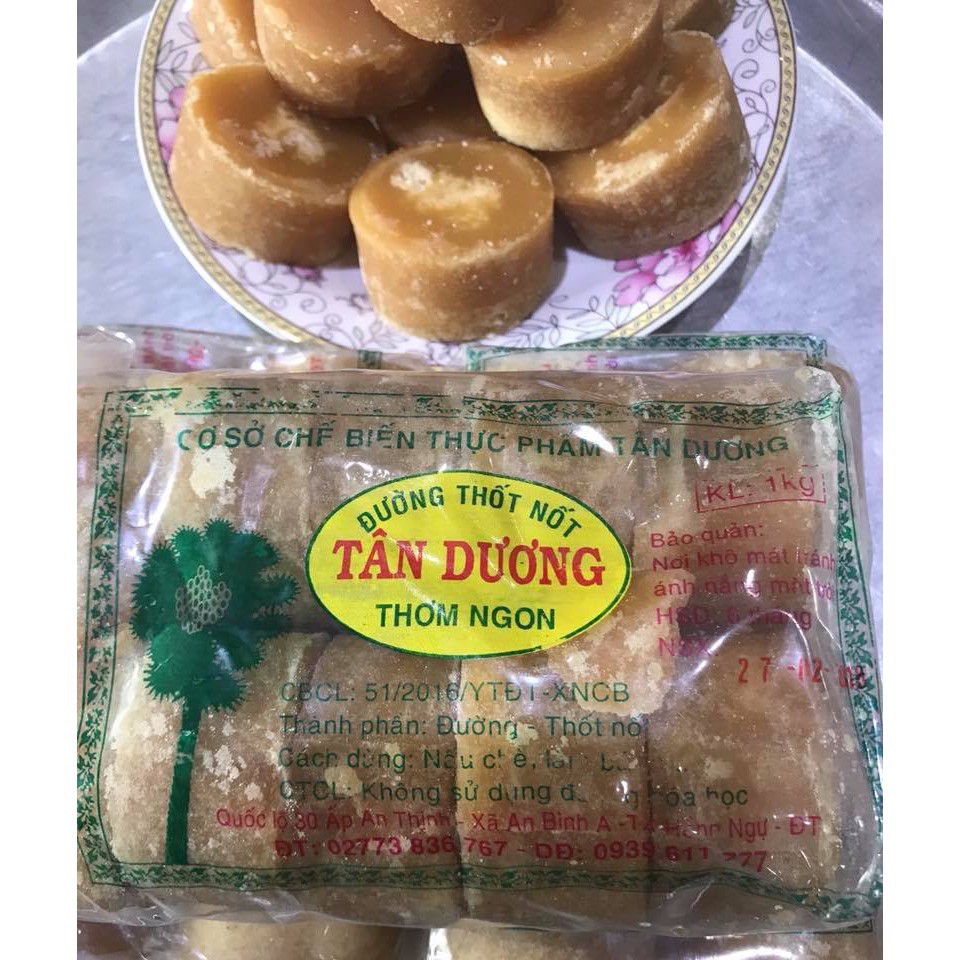 1kg Đường Thốt Nốt Tân Dương