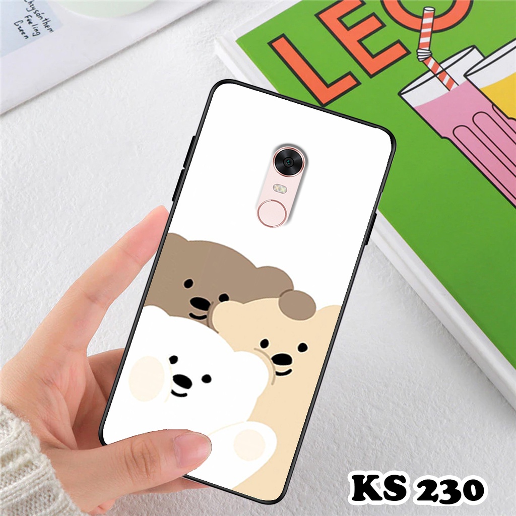 Ốp lưng Xiaomi Redmi 5 - Redmi 5A - Redmi 5X - Redmi 5 Plus - Ốp in hình gấu bear ngộ nghĩnh