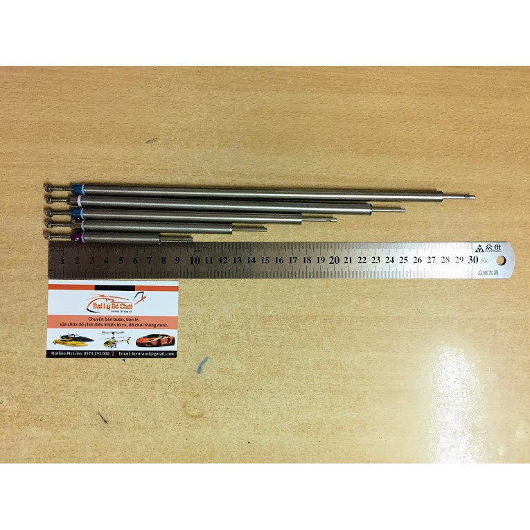 Trục nối từ động cơ tới chân vịt của tàu đủ kích cỡ lõi 3mm