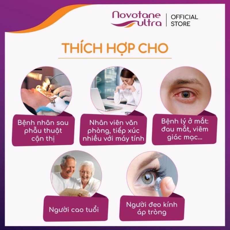 Nước mắt nhân tạo Novotane Ultra - 5ml