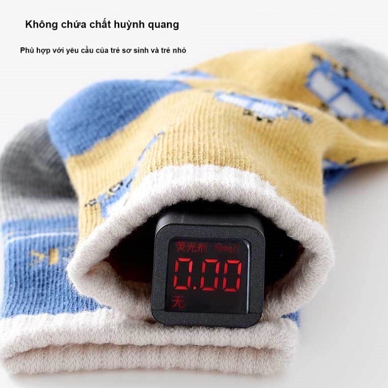 Tất Cho Bé, Set 5 Đôi Tất Cao Cổ Kids Socks Trẻ Em Từ 0-8 tuổi , vớ dày dặn đủ mẫu