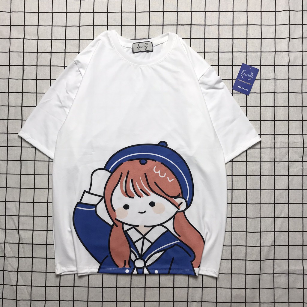 Set Bộ In Hình Nữ Sinh From Rộng Unisex - Lapi VN, Đồ Bộ Mặc Nhà Tay Lỡ Freesize Đến 70kg
