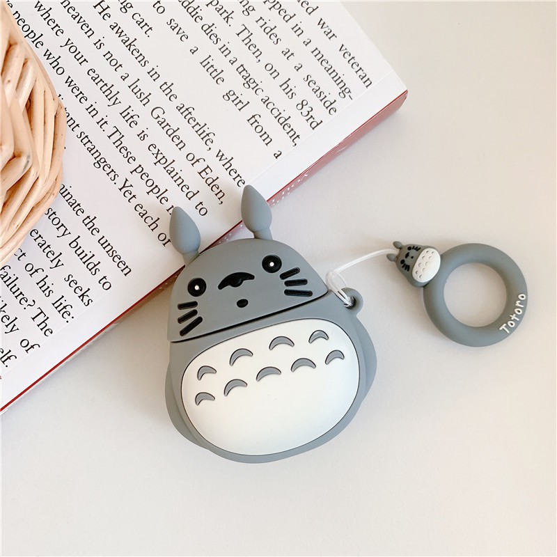 Vỏ Bảo Vệ Hộp Sạc Tai Nghe Airpods 1 / 2 Hình Totoro Ngộ Nghĩnh