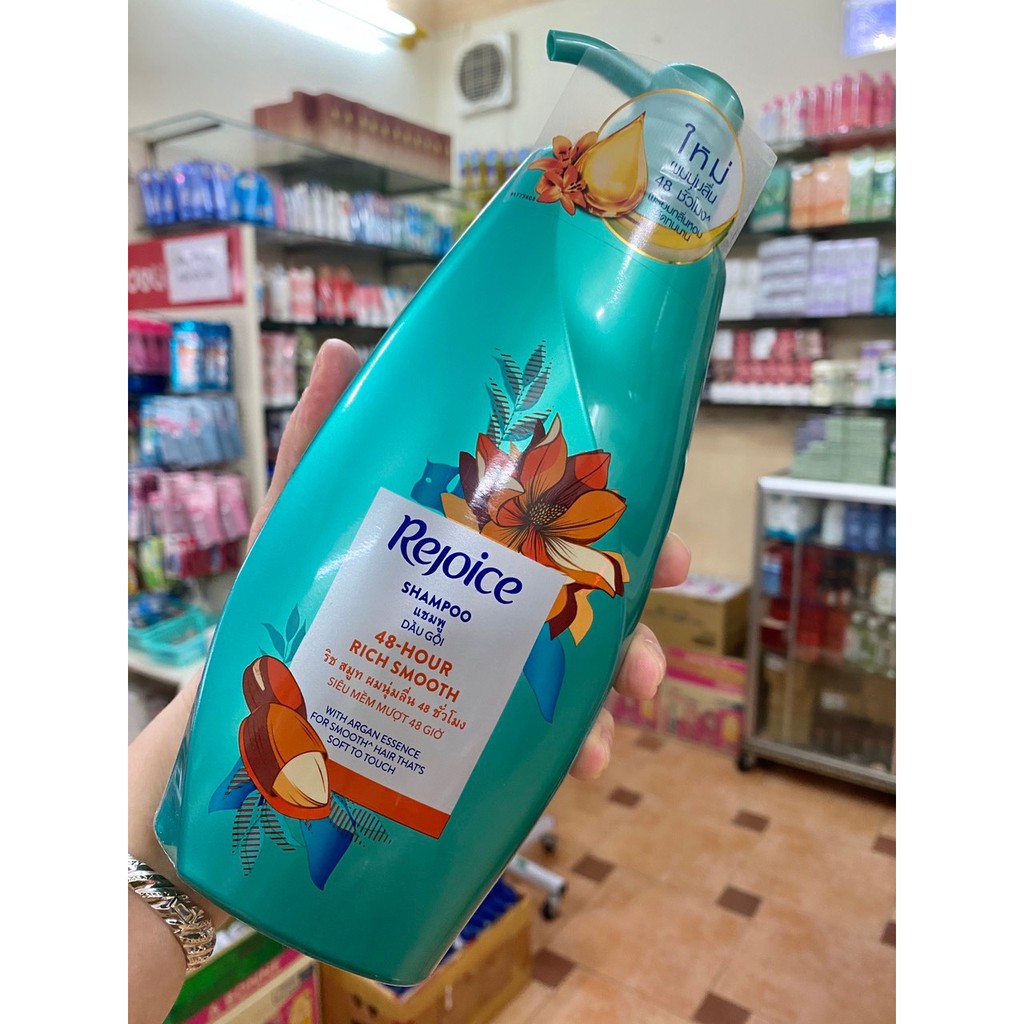 [Mẫu mới] Dầu gội Hương hoa thiên nhiên Rejoice 600ml - Thái Lan