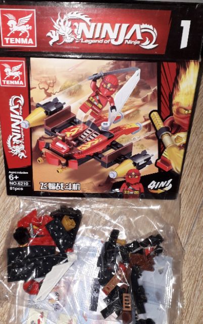 Lắp ráp 1 hộp LegoNinja Mãng xà chúa 6210 có nhiều chi tiết bằng nhựa ABS