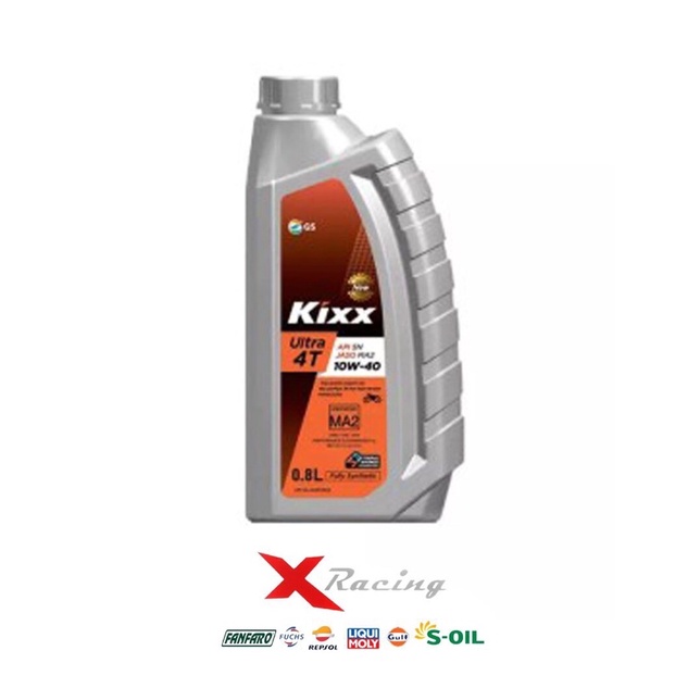 Dầu nhớt Kixx ULTRA 4T 10W40 SN 0.8L [X-Racing]