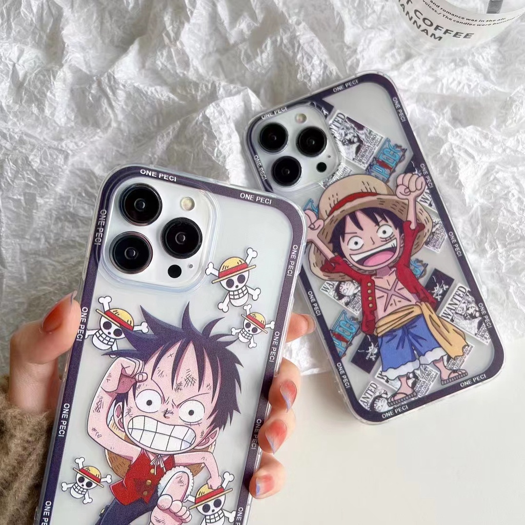 Ốp Điện Thoại Mềm Hình One Piece Luffy Cho iPhone 6 6S 7 8 SE 2020 X XS XR XsMax 1112 13 Pro 11 12 13 Pro Max