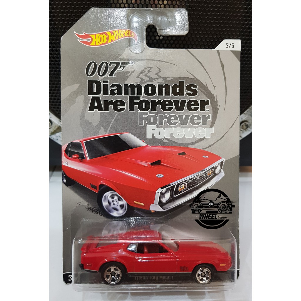 Xe mô hình đồ chơi Hotwheels 1:64 007 SERIES - '71 Mustang Mach1