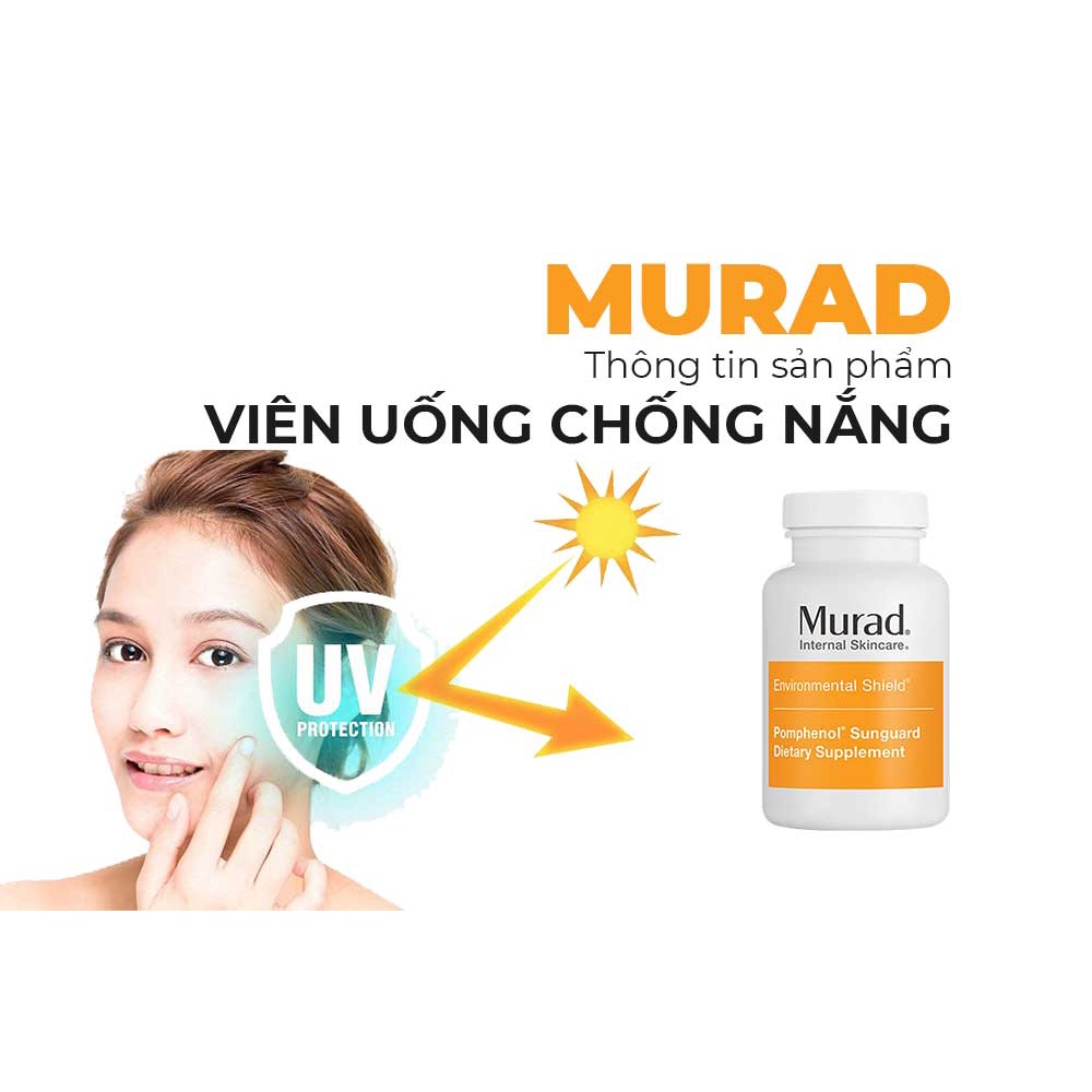 Viên Uống Chống Nắng Nội Sinh Murad Pomphenol Sunguard Dietary Supplement