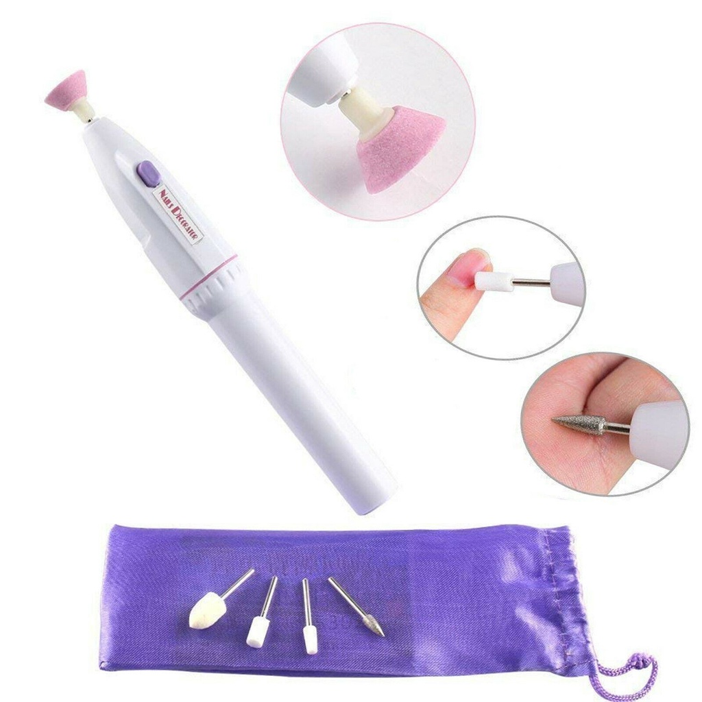 Set Máy Dũa Móng Tay Điện MTSSII Có 5 Đầu Thay Thế Di Động Đa Năng Cho Làm Móng Nghệ Thuật