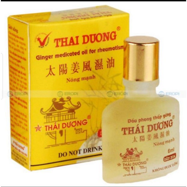 Freeship Freeship DẦU GỪNG THÁI DƯƠNG chai 24ml