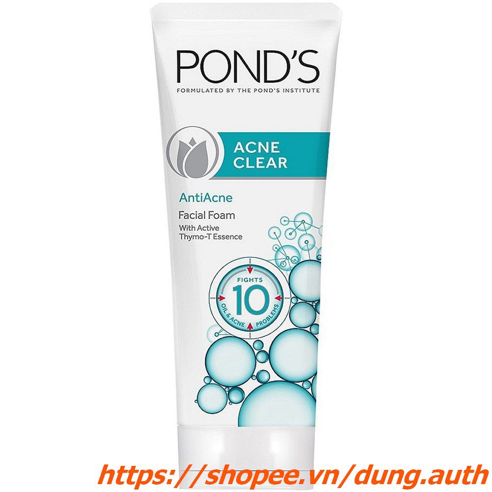 Sữa Rửa Mặt Ponds 100g màu xanh sạch nhờn