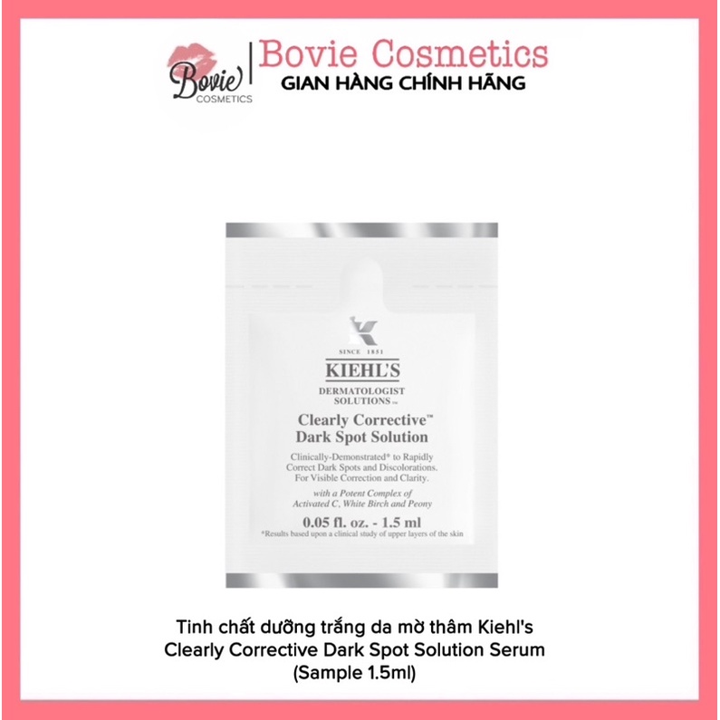 (sample 1.5ml) Tinh chất dưỡng trắng da mờ thâm Kiehl's Clearly Corrective Dark Spot Solution Serum / Serum