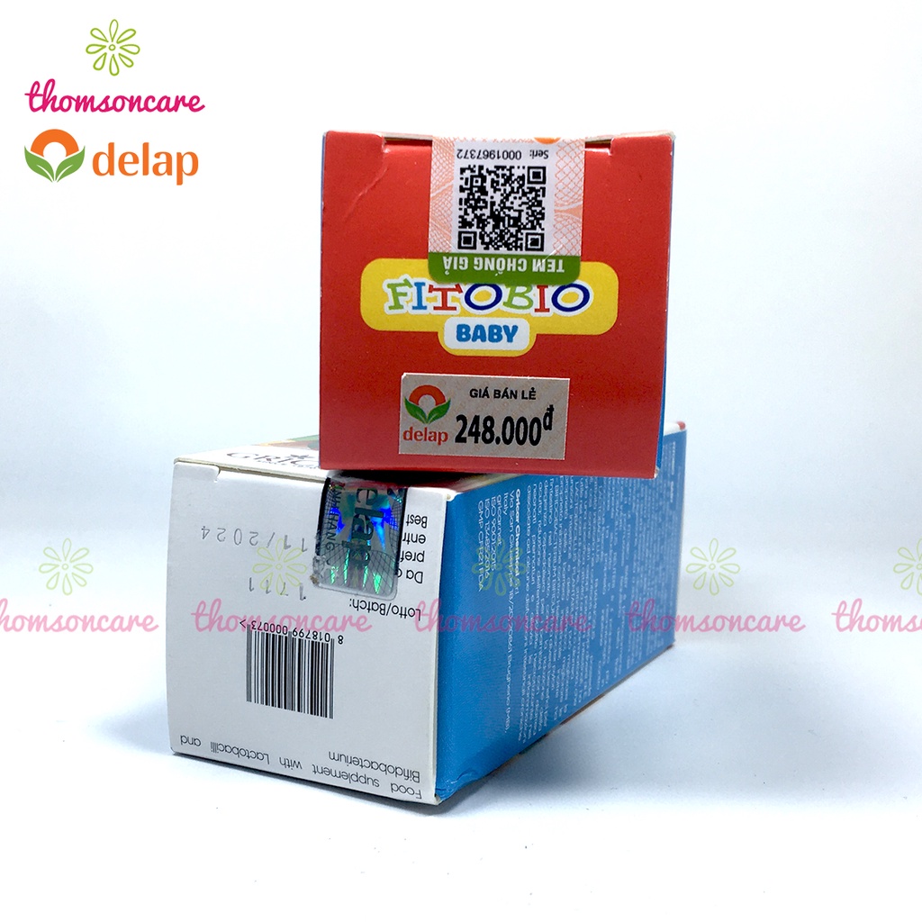 Fitobio baby Hỗ trợ vệ sinh đường ruột tăng cường hệ tiêu hóa cho bé giúp bé ăn ngon khỏe mạnh dược phẩm Delap Mamaba