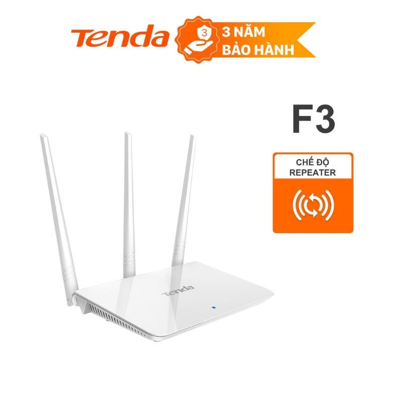 Bộ phát Wifi Tenda F3 Chuẩn N Tốc Độ 300Mbps - Bảo hành chính hãng 36 tháng