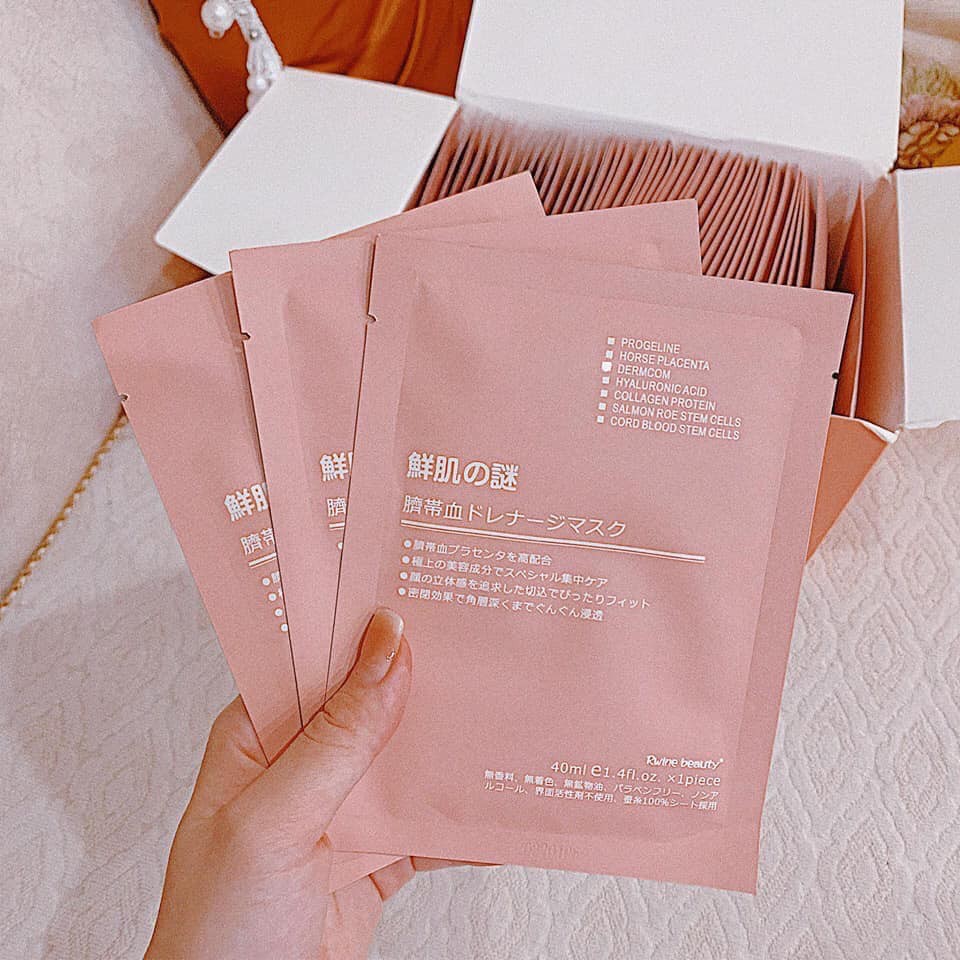 [BEAUTY HAUL] Mặt nạ nâng cơ mặt, làm chậm tiến trình lão hóa Rwine Beauty Stem Cell Placenta Mask