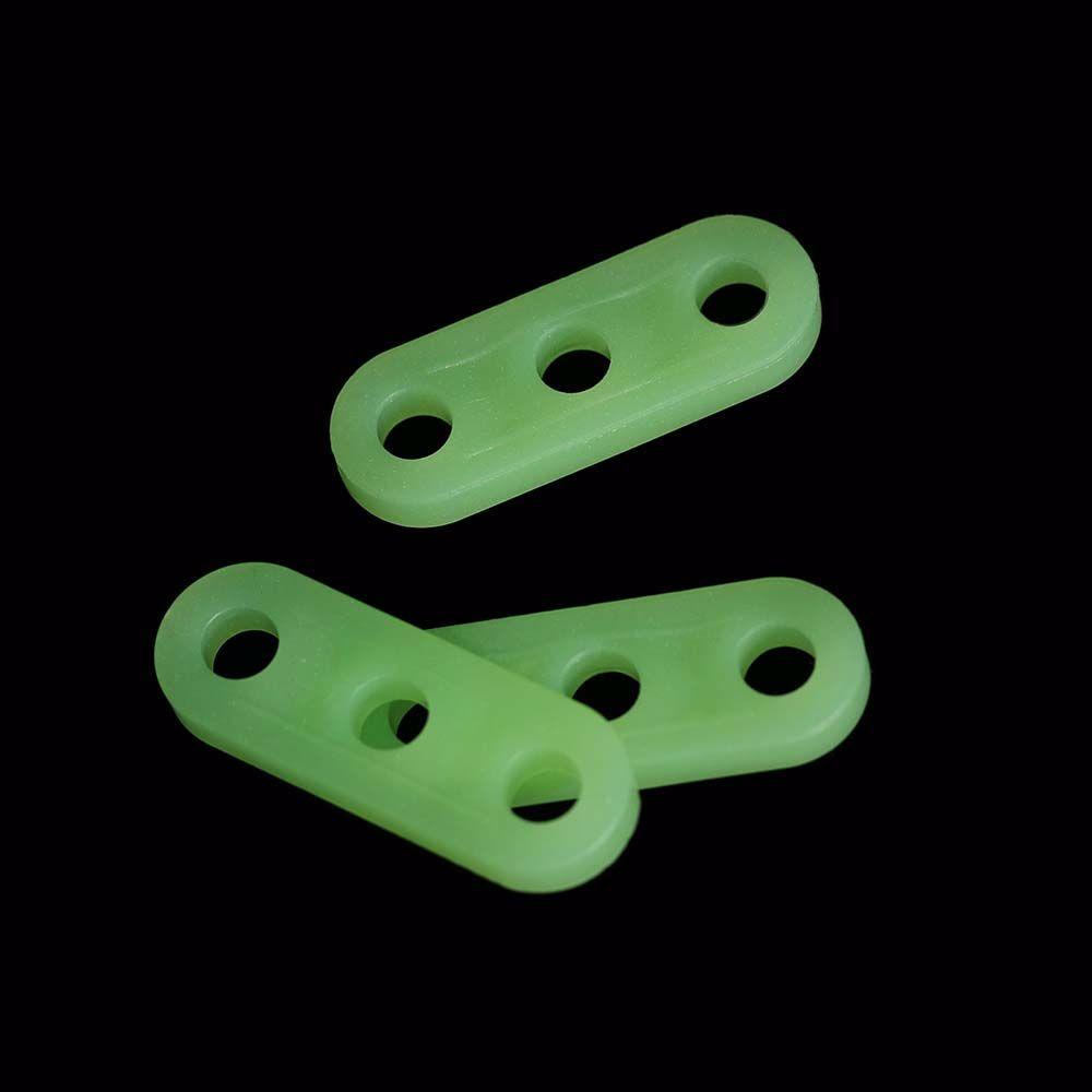 Danilo Set 10 Móc Khóa Dây Lều 3 Lỗ 4mm Điều Chỉnh Được Màu Dạ Quang