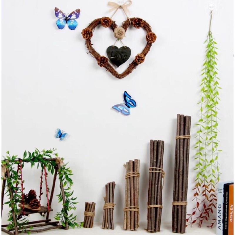 Set 10 khúc củi khô decor trang trí handmade