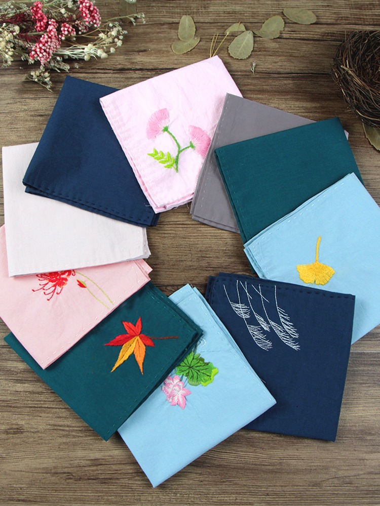 Handkerchiefs Embroidery Patterns For Beginners