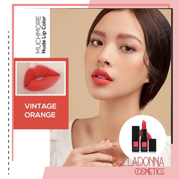 [Săn Sale 85%] Son Thỏi Lì MUCHMORE NUDE LIP COLOR 3.5g