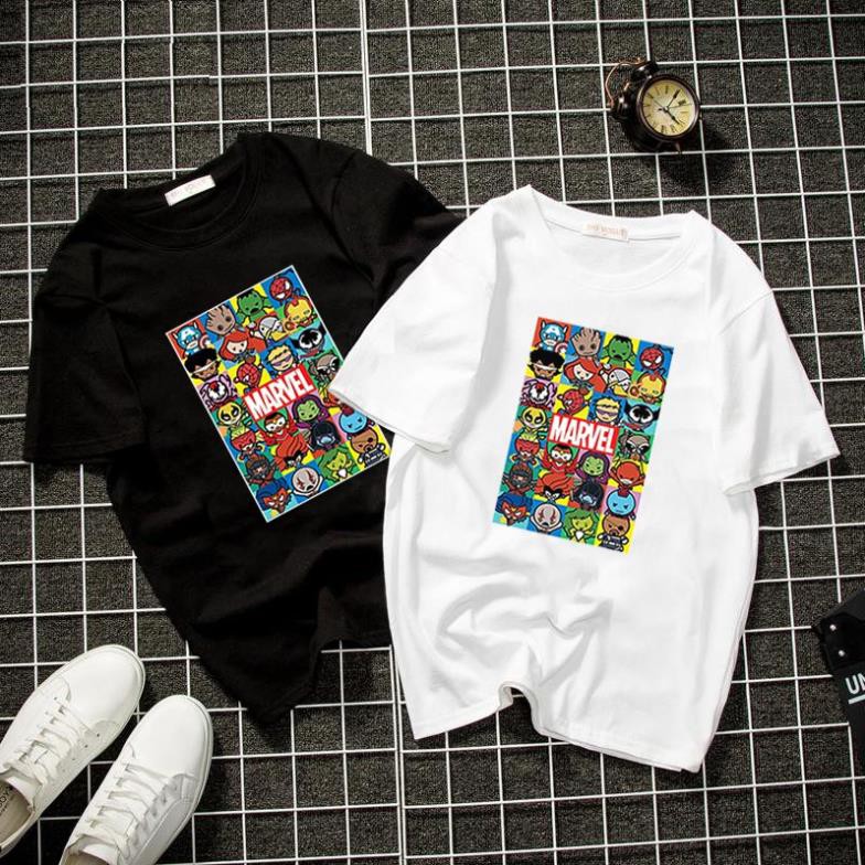 Áo thun unisex marvel chibi siêu cute vải dày mịn
