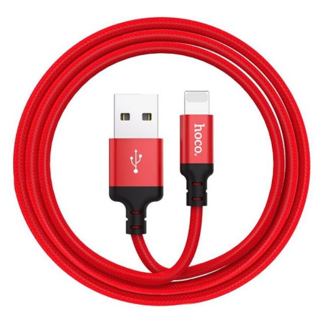 Cáp sạc hoco 1m / 2m bọc dù  chân iphone