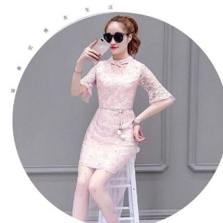 Đầm ren xòe phối tùng lưới