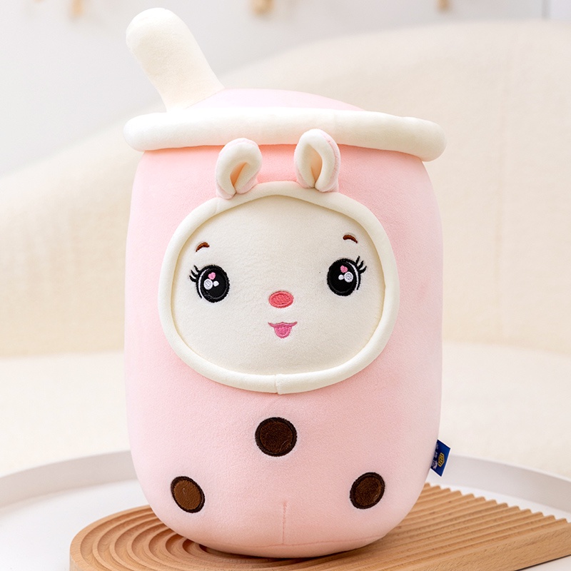 Mới!Boba Trà Sữa Plushie Đồ Chơi Nhồi Bông Mềm Mousse Trà Sữa Ôm Gối Bóng Bubo Chén Trà Đệm cho bé gái Quà tặng sinh nhật