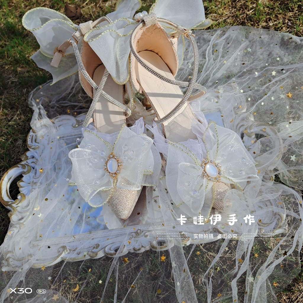GIÀY CAO GÓT MŨI NHỌN LOLITA KAWAII 4609