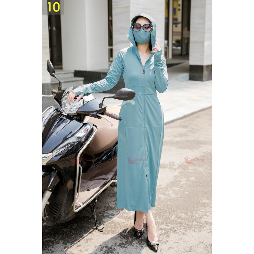Bộ áo choàng chống nắng Nữ liền thân - Thun Lạnh cao cấp | BigBuy360 - bigbuy360.vn